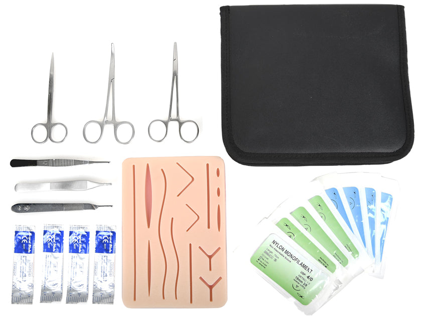 KIT ESERCITAZIONE SUTURA (pad + strumenti + suture)
