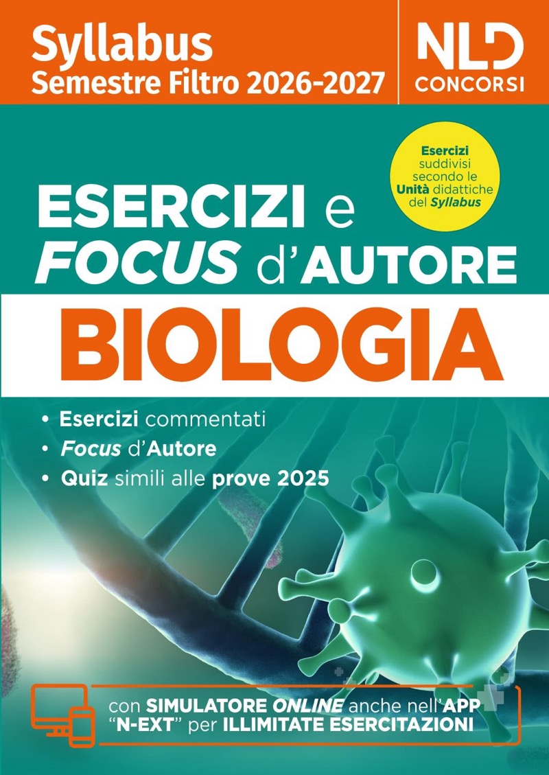 Biologia - Syllabus Semestre filtro Medicina 2026 / 2027 - Esercizi e Focus d' autore
