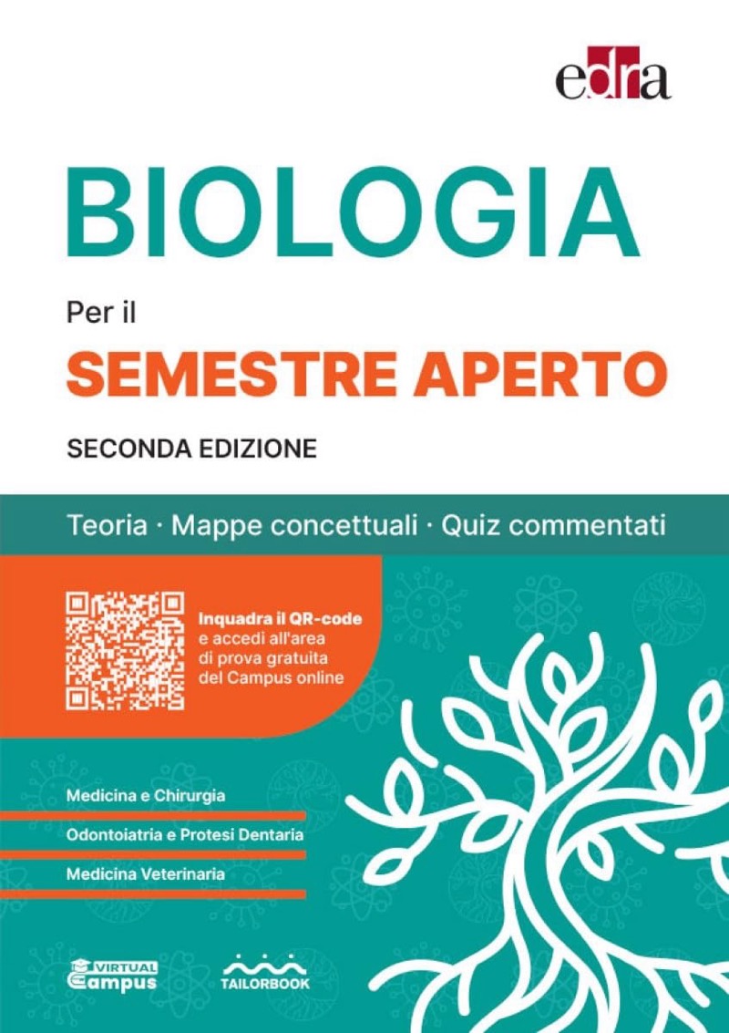 BIOLOGIA - Per il SEMESTRE APERTO - Teoria, Mappe concettuali, Quiz commentati