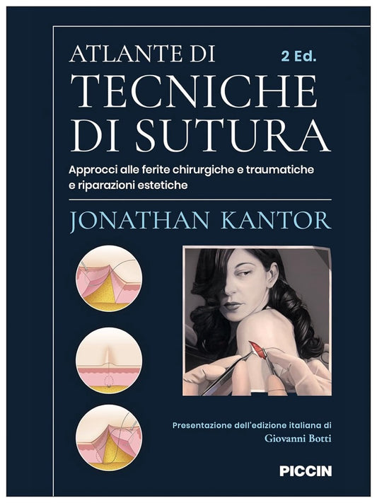 Atlante di tecniche di sutura - Approcci alle ferite chirurgiche e traumatiche e riparazioni estetiche