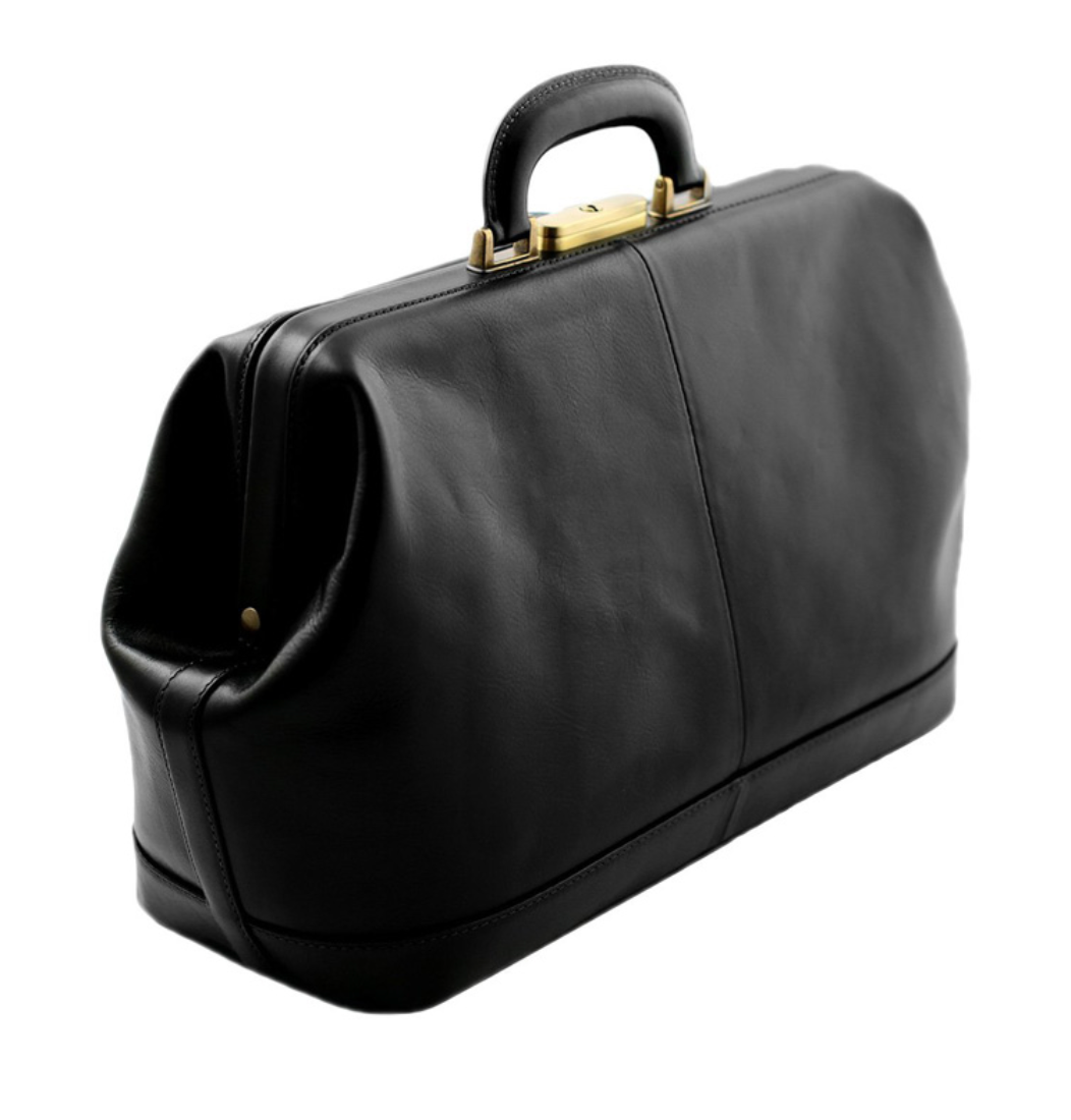 Borsa da medico in pelle - modello Tuscany Nero