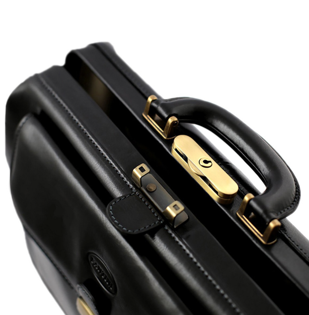Borsa da medico in pelle - modello Tuscany Nero