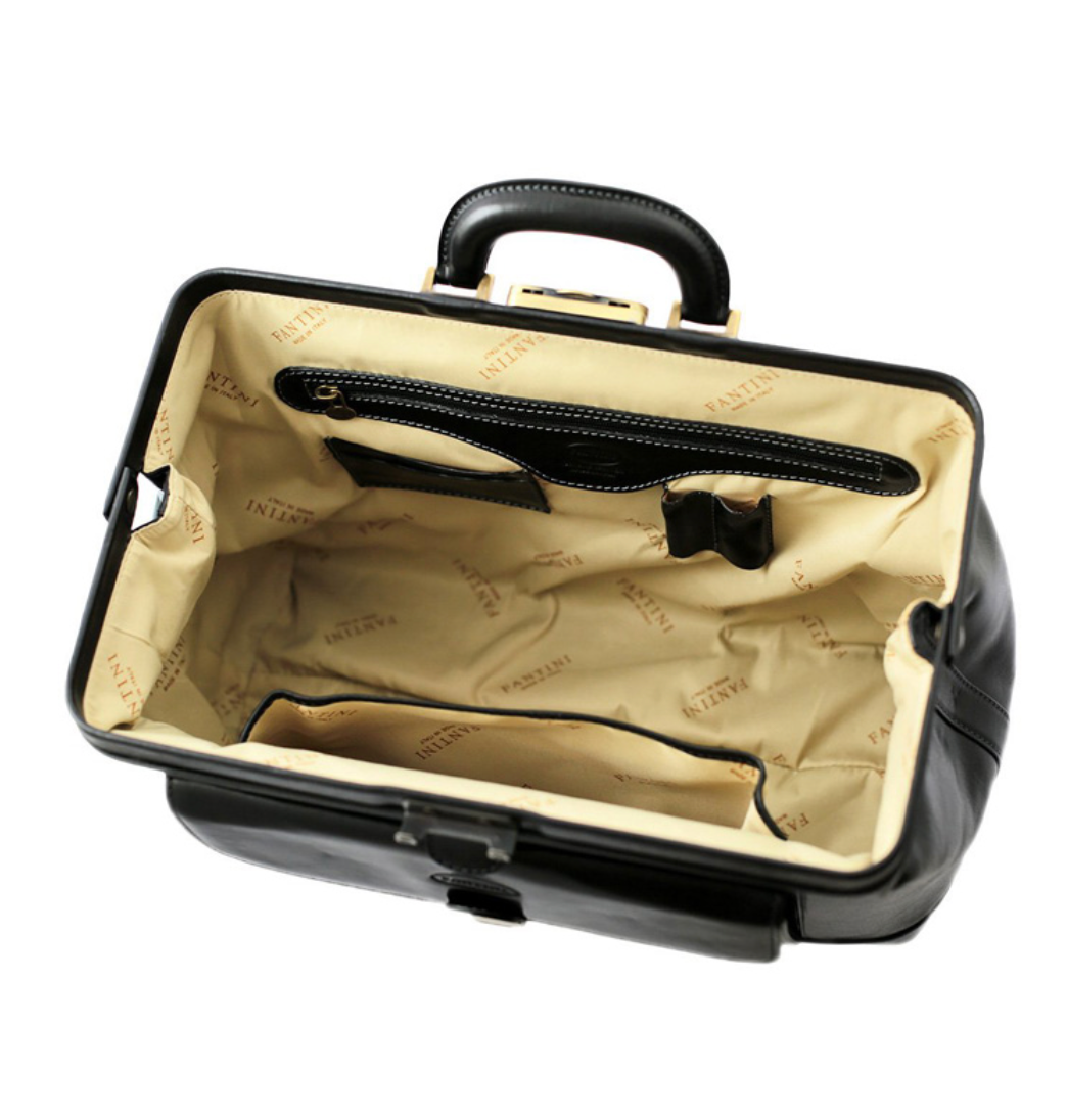 Borsa da medico in pelle - modello Tuscany Nero
